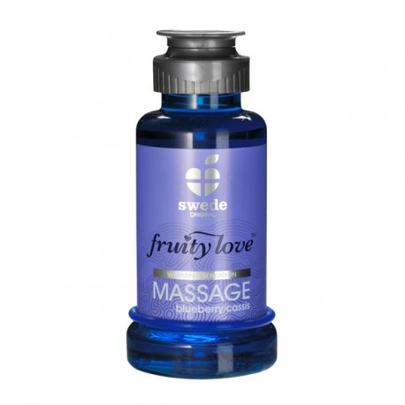 Owocowy olejek do masażu - Swede Fruity Love Massage Blueberry/Cassis 100 m Jagoda Porzeczka