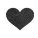 Naklejki na sutki - Bijoux Indiscrets Flash Heart Black Czarne Serce