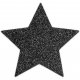 Naklejki na sutki - Bijoux Indiscrets Flash Star Black Czarna Gwiazda