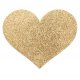 Naklejki na sutki - Bijoux Indiscrets Flash Heart Gold Złote Serce