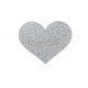 Naklejki na sutki - Bijoux Indiscrets Flash Heart Silver Srebrne Serce