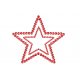 Nakładki na sutki - Bijoux Indiscrets Star Red Gwiazda Czerwona