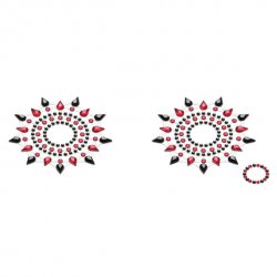 Biżuteria na piersi - Petits Joujoux Gloria Black & Red Czarna z Czerwienią