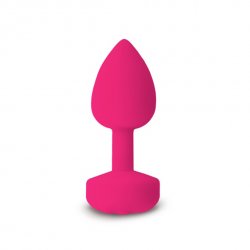 Plug analny - Fun Toys Gplug Small Neon Rose Mały Różowy