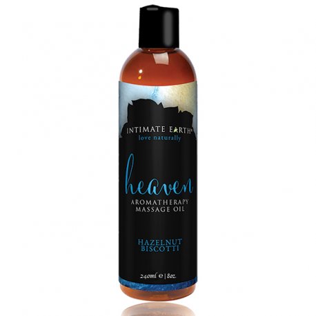 Olejek do masażu - Intimate Earth Massage Oil Heaven Hazelnut Biscotti 240 ml