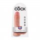 Penis dildo - King Cock 8 Inch with Balls Flesh