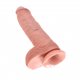 Penis dildo - King Cock 10 Inch with Balls Flesh