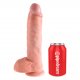 Penis dildo - King Cock 10 Inch with Balls Flesh