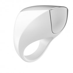 Pierścień erekcyjny - Ovo A1 Rechargeable Ring White & Chrome