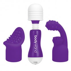 Mały masażer - Bodywand Rechargeable Mini Purple with Attachment