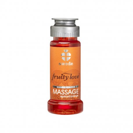Owocowy olejek do masażu - Swede Fruity Love Massage Apricot Orange 50 ml Morela Pomarańcza