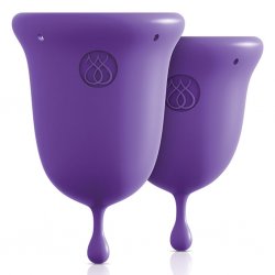 Kubki menstruacyjne - Jimmyjane Intimate Care Menstrual Cups Purple