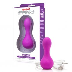 Masażer - The Screaming O Charged Affordable Rechargeable Moove Vibe Purple
