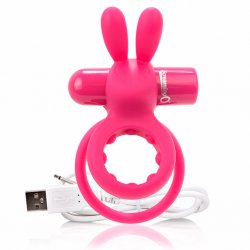 Pierścien erekcyjny - The Screaming O Charged Ohare XL Rabbit Vibe Pink